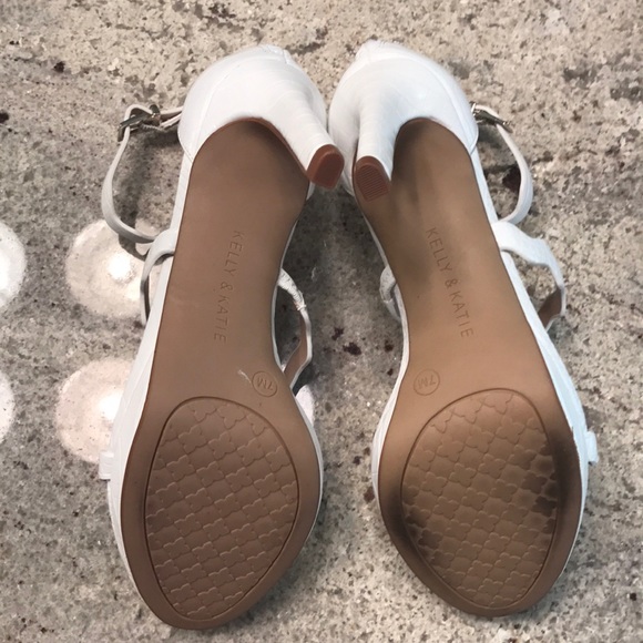 White Strappy Heels - Picture 5 of 6